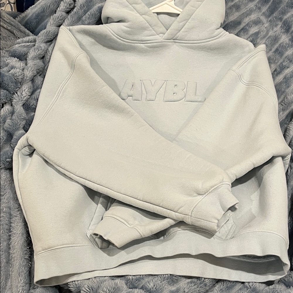 baby blue aybl hoodie boxy fit
